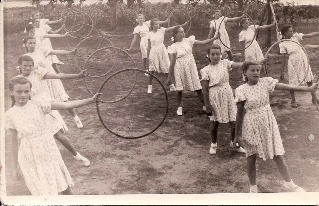 a polgári iskola tanulóinak bemutatója, 1950
